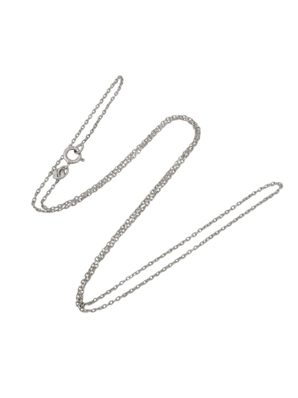 Vintage Italian Sterling Silver 925 Cable Link Chain Necklace 18.5"